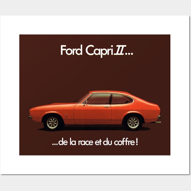 FORD CAPRI II - French ad Wall Art by Throwback Motors